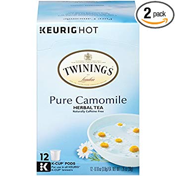 Twinings of London Pure Camomile Tea K-Cups for Keurig, 12 Count (Pack of 2)