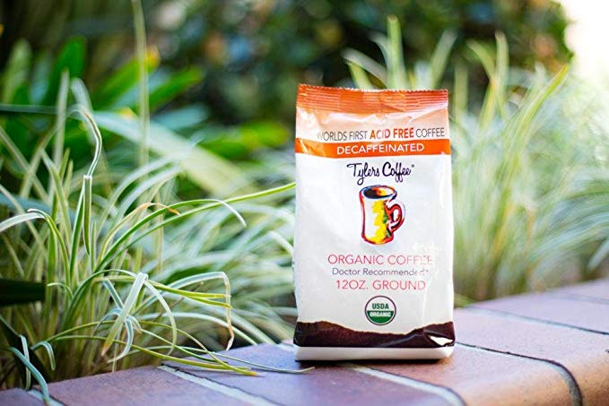 Tylers Acid Free Organic Coffee 12oz Bag - Decaffeinated Ground