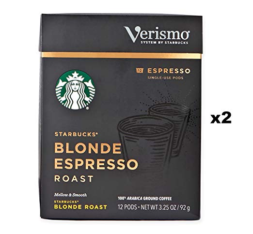 Starbucks Blonde Espresso Roast Espresso Verismo Pods (Pack of 2)