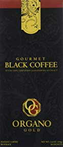 2 Box Organo Gold Gourmet Black Coffee, Organic 100% Certified, 105g - 30 bags (3.5g)
