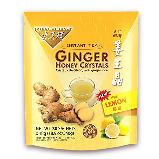 Prince of Peace® Instant Lemon Ginger Honey Crystals (30 Sachets) Pack of 2