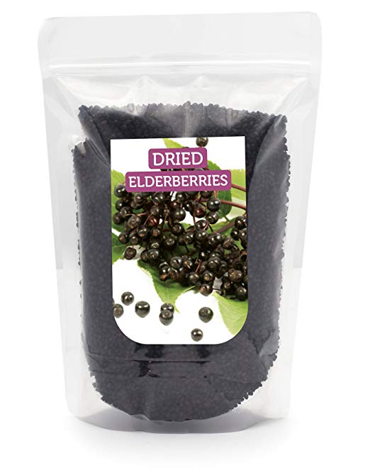 HerbaNordPol Dried ELDERBERRIES from Europe Premium Quality 900GR 2LB