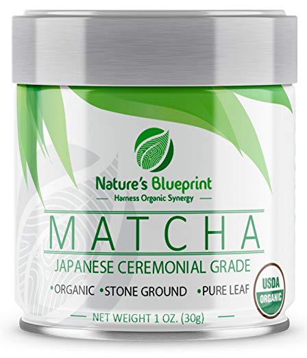 Matcha Green Tea Powder-Organic Japanese Ceremonial Grade Straight from Uji Kyoto, Premium Quality-1 oz Tin contains Powerful Antioxidant Energy for Non-GMO Health.
