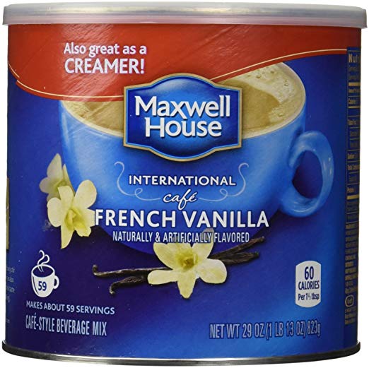Maxwell House International Coffee French Vanilla Cafe, 29 Ounce Cans (Pack of 2).