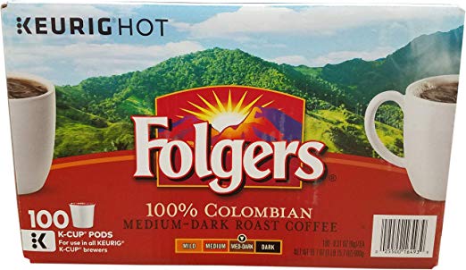 Folger's 100 Count 100 Percent Colombian Coffee, 0.31 Ounce