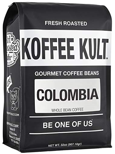 Koffee Kult Colombian Huila Fresh Coffee Beans - Whole Bean Coffee - Fresh Roasted 32oz