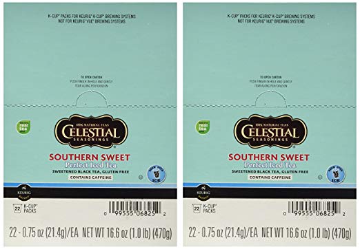 Celestial Seasonings Southern Sweet Tea 44 K-CUPS for Keurig Brewers