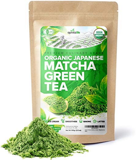 Organic Japanese Matcha Green Tea Powder – USDA & JAS Organic - Authentic Japanese Origin - Premium Culinary Grade - [100g Value Size]