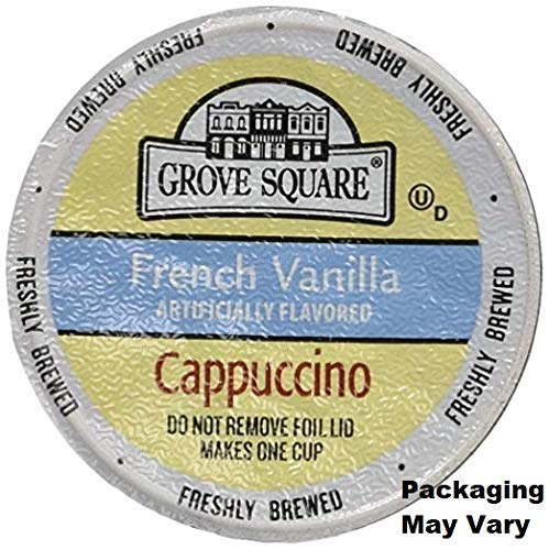 Grove Square Cappuccino, French Vanilla, 50 Single Serve Cups (Packaging May Vary)…