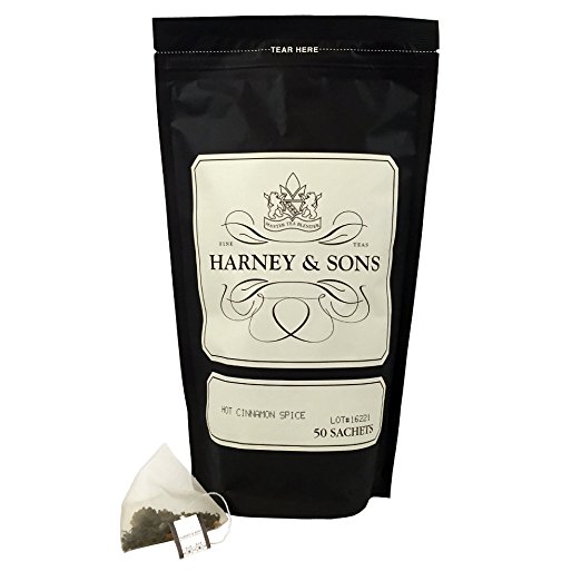 Harney & Sons Hot Cinnamon Spice Tea, 50ct sachet bag