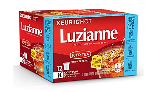 Luzianne Unsweetend Specially Blended For Iced Tea K Cups - 12 Count Boxes - Pack Of 2