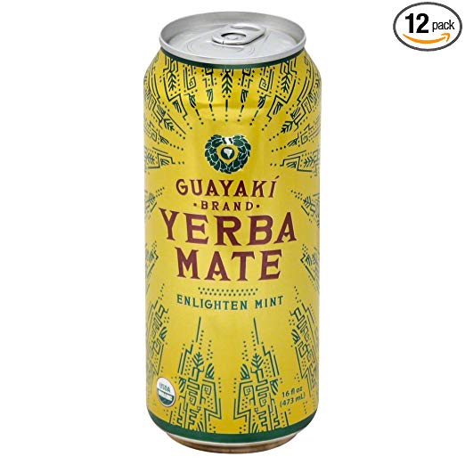 Guayaki Organic Yerba Mate, Enlighten Mint, 15.5 Ounce (Pack of 12)