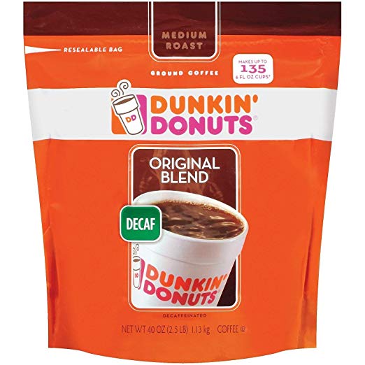 Dunkin' Donuts Decaffeinated Coffee, Ground (40 oz.)