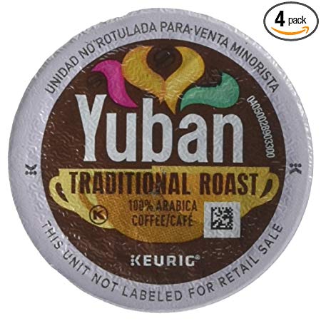 Yuban Gold Original Coffee, Medium Roast, K-CUP Pods, 18 count (Pack Of 4)