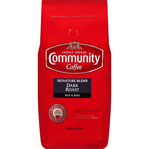 Community Coffee Ground Dark Roast Signature Blend 40 Oz.