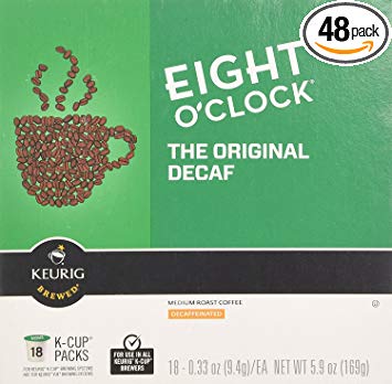 Eight O'Clock Coffee Original Decaf K-Cups - 48 Count