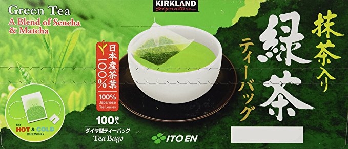 Kirkland Signature Ito En Matcha Blend (Green Tea), 100% Japanese Green Tea Leaves,