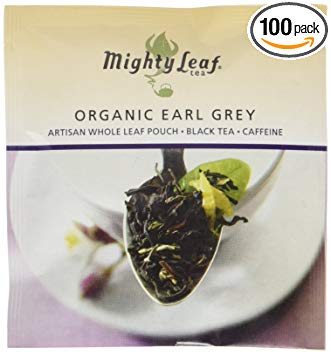 Mighty Leaf Organic Earl Grey Tea, 100 Tea Pouches