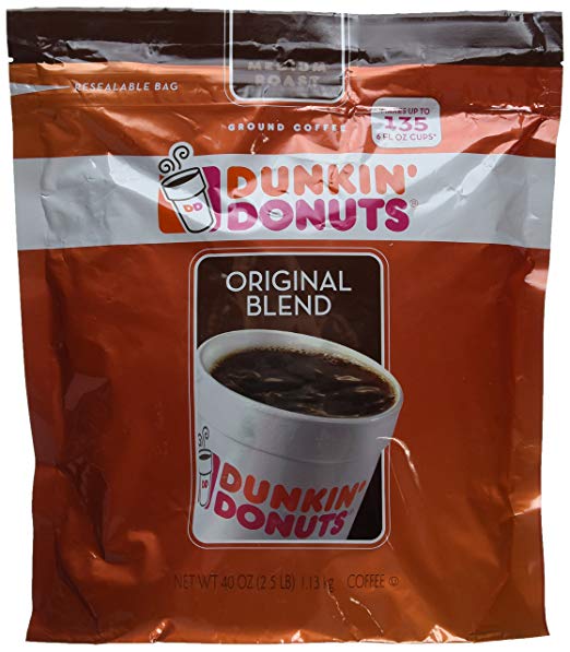 Dunkin' Donuts Original Medium Roast Blend Coffee, 2.5 Pound