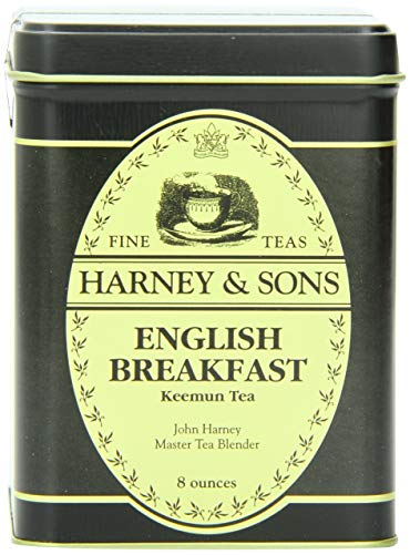 Harney & Sons English Breakfast Black Tea, Loose leaf tea in 8 Ounce tin