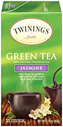 Twinings of London Jasmine Green Tea Bags, 25 Count