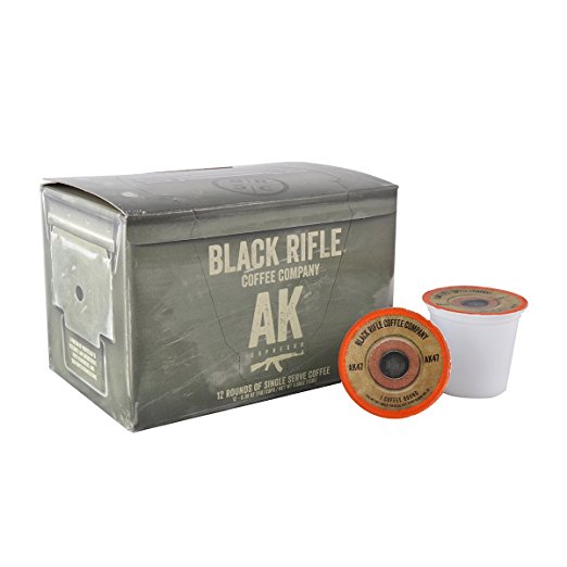 Black Rifle Coffee Company AK-47 Coffee Rounds for Single Serve Brewing Machines (12 Count)