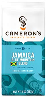 Cameron's Coffee Roasted Whole Bean Coffee, Jamaica Blue Mountain Blend, 10 Ounce