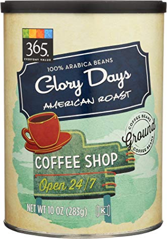 365 Everyday Value, Glory Days American Roast Ground Coffee - Canister, 10 oz