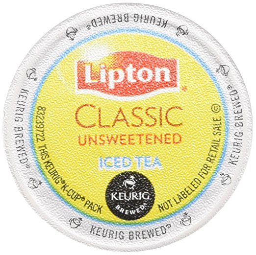 Lipton K-Cup Packs, Classic Unsweetened ICED Tea, 48 Count