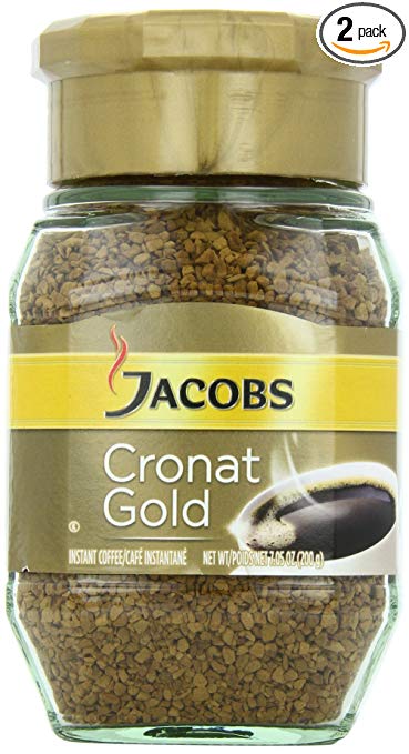 Jacob's Coffee Jacobs Cronat Gold Instant, 7.05-Ounce (Pack of 2)