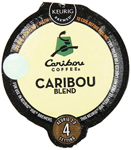 32 Count - Caribou Blend Vue Cup Coffee For Keurig Vue Brewers