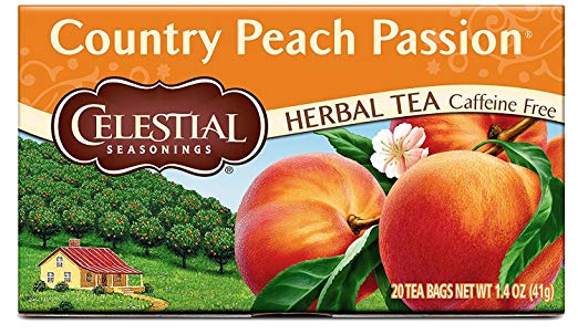 Celestial Seasonings Herbal Tea, Country Peach Passion, 20 Count (Pack of 3)