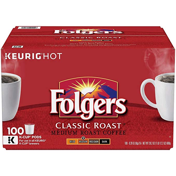 Folgers Classic Roast Coffee (100 K-Cups)