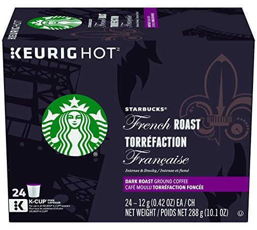 Starbucks French Roast Dark Coffee 24 K-Cups, 10.1 ounce