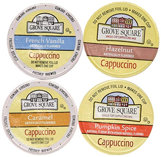 30-count for Keurig Brewers Coffee Variety Pack Featuring Grove Square Cappuccino