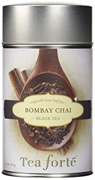 Tea Forte BOMBAY CHAI Loose Leaf Black Tea, 3.5 Ounce Tea Tin