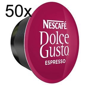 50 x Nescafe Dolce Gusto Espresso - Coffee Capsules - 50 Capsules