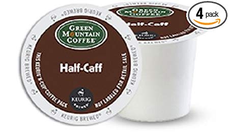 Green Mountain Coffee Half Caff K Cups 4 Boxes of 24 K-Cups