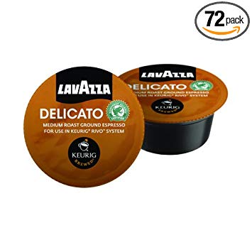 Lavazza Espresso Delicato Keurig Rivo Pack, 72 Count