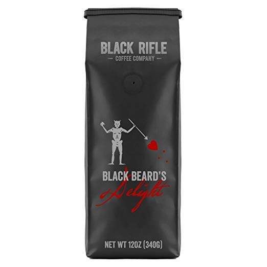 Black Rifle Coffee Company, Blackbeard's Delight Coffee, Dark Roast, Ground 12 oz Bag