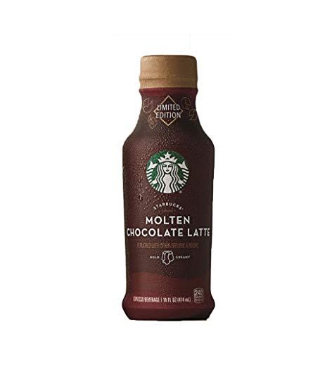 Starbucks Iced Espresso, Molten Chocolate, 14 Ounce, 8 Bottles