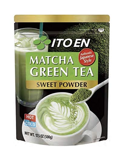 Ito En Matcha Green Tea, Sweet Powder, 17.5 Ounce (Pack of 1), Sweetened Green Tea Powder, Antioxidant Rich, Good Source of Vitamin C, Japanese Matcha Powder Mix