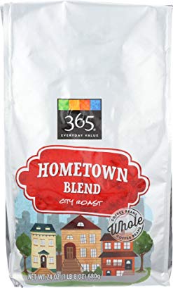 365 Everyday Value, Hometown Blend City Roast Whole Bean Coffee - Bag, 24 oz