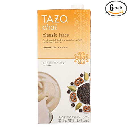 Tazo Concentrate Chai Latte Tea, 32 Ounce - 6 per case.