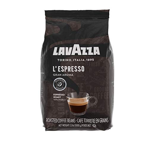 Lavazza Gran Aroma Whole Bean Coffee Blend, Medium Roast, 2.2-Pound Bag