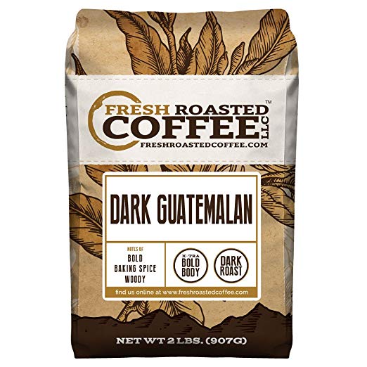 Dark Guatemalan, Whole Bean Coffee, Fresh Roasted Coffee LLC (2 lb.)