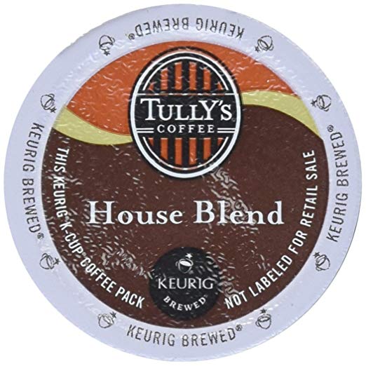 Tully's Coffee, House Blend, K-Cup for Keurig K-Cup Brewers (MEDIUM ROAST COFFEE-EXTRA BOLD) (Pack of 96)