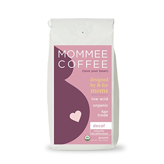 Mommee Coffee - Decaf, Low Acid Coffee | Ground, Organic | Fair Trade, Water Processed - 12oz.