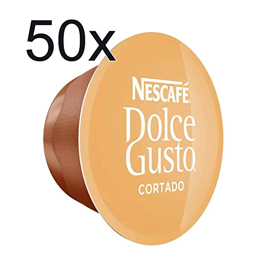 50 X Nescafé Dolce Gusto Cortado Espresso Macchiato, 50 Capsules