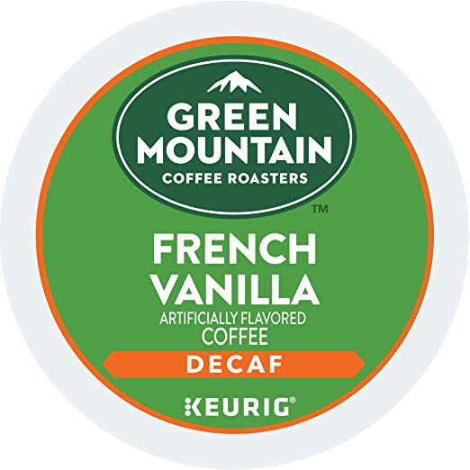 Green Mountain Coffee French Vanilla Decaf Keurig Single-Serve K-Cup Pods, Light Roast Coffee, 24 Count